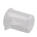 Clear White Plastic 100ml Measuring Cup Beaker for Lab Kitchen