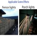 4pcs Fence Lights Waterproof Outdoor Solar Wall Light