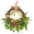Artificial Hydrangea Wreath for Front Door Wedding Party Decoration