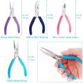 4 Pcs Jewelry Making Tools Kit with Needle Nose Pliers for Crafts
