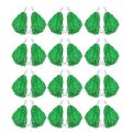 24pcs Cheerleading Pom Poms for Adults Kids Cheerleaders Party Green