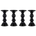 Black Pillar Candle Holders Decor for Festival Parties Living Room