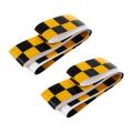 2x 1m Reflective Safety Warning Conspicuity Tape Sticker,black+yellow