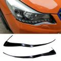 Carbon Fiber Head Front Light Cover Trim Eyebrow for Subaru Xv 12-16