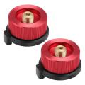 2 Pcs Camping Gas Adapter Convertor Stove Connection