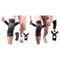Skdk Adjustable Knee Brace 3d Pain Relief Knee Pads Sleeve,red Xl