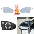 Car Front Right Heated Blind Spot Warning Rear View Mirror Lens Glass