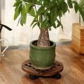 Wood Flower Pot Removable Tray Plant Holder Stand Base
