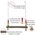Chicken Swing Wooden Colorful Chicken Toys for Hens Bird Parrot