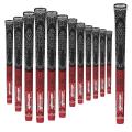 Wosofe 13pcs Rubber and Cotton Thread Golf Club Grips, Midsize Red