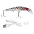 Usb Rechargeable Led Twitching Fish Lure Electric Bait Vibrate