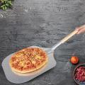 Eckige Pizzaschaufel, Aluminium Pizzaschieber Mit Holzgriff