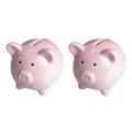 Ceramic Keepsake Piggy Bank, Pink