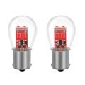 2pcs Turn Signal Light 1156 Bay15d Lamp 6smb Led Bulbs Red Light