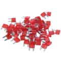 60pcs 10a 10a Auto Mini Blade Fuses Red for Car