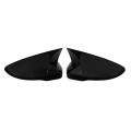 Car Glossy Black Side Glass Mirror Cover for Skoda Octavia 2018-2020