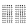 50pcs M8 Metal Captive T Nuts Pronged Tee Blind Nuts Metric