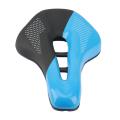 Bicycle Saddle Seat for Men Skid-proof Soft Pu Leather Saddles,blue