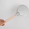 7 Inch Perforated Pizza Turning Pizza Shovel Aluminum Wooden Handle