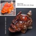Tea Pet Decoration Toads Can Spray Water Table Tea Set Ruby