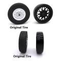 Hard Pattern Tire with Metal 5mm Adapter for Wpl D12 1/10 Rc Truck,sr