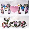 2pcs Diy Epoxy Mold Mother's Day Letters "love", "mom" Silicone Mold