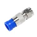 Rg6 F Type Connector Coax Coaxial Compression Fitting 20 Pack (blue)