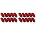10x Red Led 2.5inch 2 Diode Light Oval Clearance Side Marker Lamp