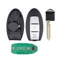 2 Button Car Key Remote Smart Key Fob Case J458 for Nissan Qashqai
