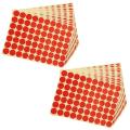 19mm Circles Round Code Stickers Self Adhesive Sticky Labels Red