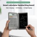 Scientific Calculator 12-digit Digital with Writing Board(grey)