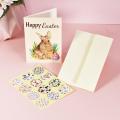 Vintage Easter Cards Kit with Envelopes and Adhesive Stickers,cartoon