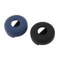(2 Pack), Pet Collar Case for Apple Airtags , Anti-lost Black+blue