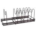 Adjustable Pot & Pan Rack,organizer Expandable Metal Pot Stand,holder