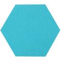 5pcs Hexagon Board Hexagonal Felt Sticker Board Blue Series