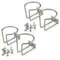 4pcs Stainless Steel Boat Ring Cup Drink Holder Universal Holders