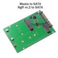 M.2 Ngff/msata Ssd to Sata3 Notebook Msata Solid State Drive Card