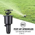 Pop-up Spray Head Sprinkler Rotating Drip Irrigation Garden Sprayer