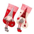 2 Pcs Christmas Stockings,xmas Stockings Decorations,santa Claus Gift