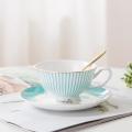 British Style Classic Coffee Cup Set Luxury Gift Ceramic Mug