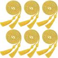6pcs Graduation Cord Strap Honor Cord for Graduation (gold)