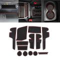 For Ford Ranger 2012-2020 Car Gate Slot Pad Interior Decoration,13pcs