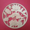 Wooden Carved Onlay Applique Unpainted Wood Applique Vintage Style