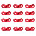 12 Pcs Aluminum Alloy Rope Adjuster 2 Hole Rope Adjuster for Tent