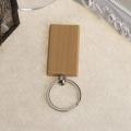 40 Pcs Blank Wooden Keychain Engraving Diy Wood Keychains Key Tags