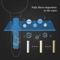 High-pressure Shower Head with Filter 360 Degrees Rotating-blue