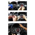 Steering Wheel Emblem Stickers Decal for Volvo Red Auto Interior