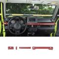 Car Central Control Handle Cover for Suzuki Jimny,red Carbon Fiber
