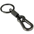 4x Sturdy Carabiner Key Chain Key Ring Polished Key Chain, Black