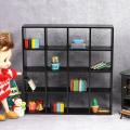 16 Grid Shelves Miniature Doll House Decor Shelves Display Wall Rack